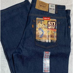 1989-1992 NWT LEVI'S 517 JEANS ORANGE TAG - 38x31